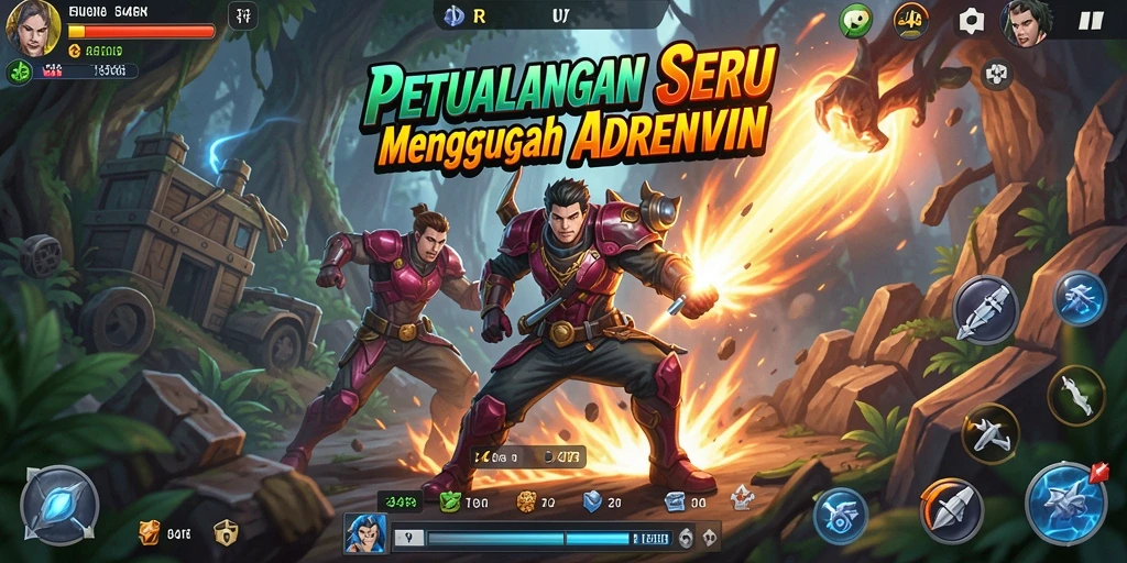 Gameplay petualangan yang menawan dalam 34R.