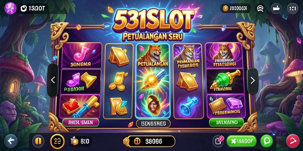 Screenshot utama 531SLOT yang menunjukkan antusiasme gameplay slot.