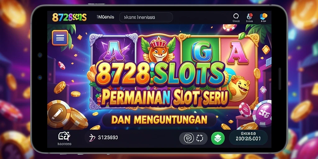 Tampilan gameplay memukau dari 8728SLOTS yang menampilkan berbagai mesin slot.