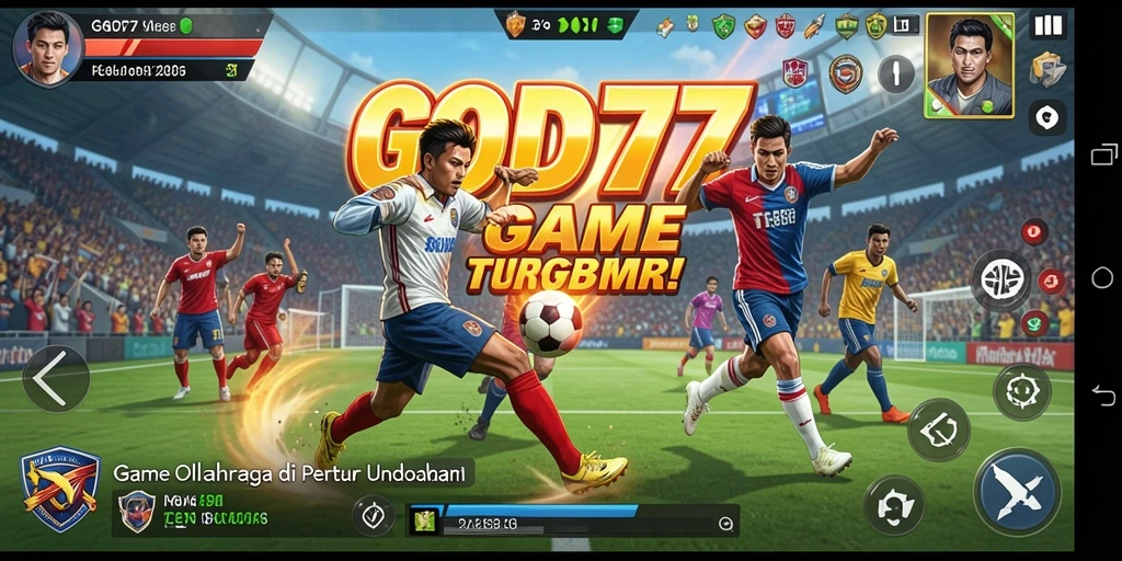 Tampilan screenshot permainan <strong>GOD77</strong> dengan aksi seru olahraga.
