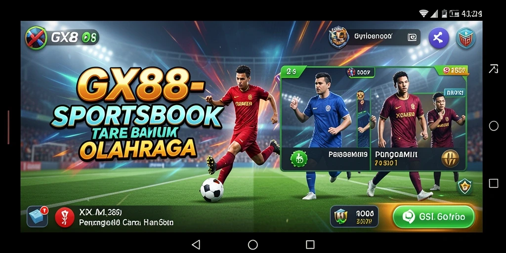 Tampilan gameplay GX88 saat bertaruh pada olahraga favorit.