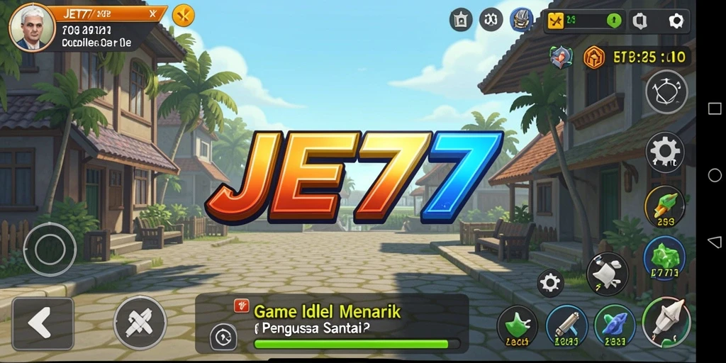 Tampilan gameplay JET77 yang santai dan menarik.