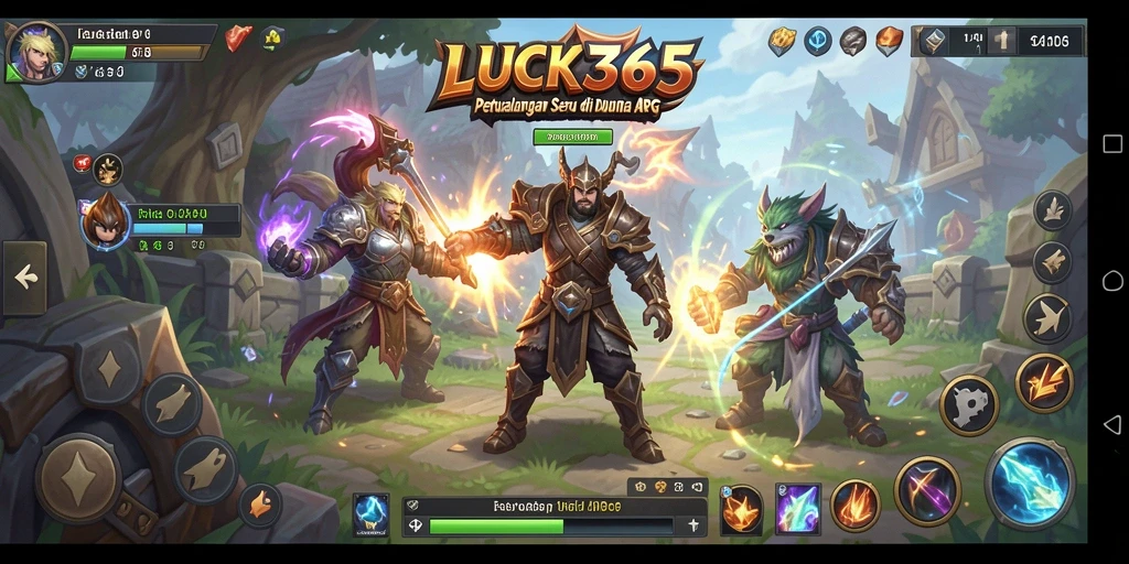 Tampilan gameplay dinamis yang memukau dalam LUCK365.