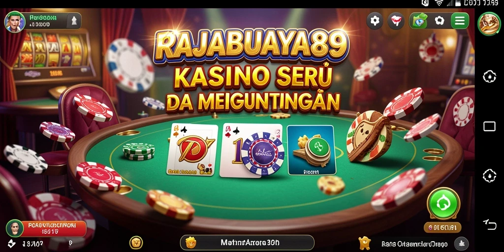 Tampilan gameplay menarik dari RAJABUAYA89 dengan suasana Kasino.