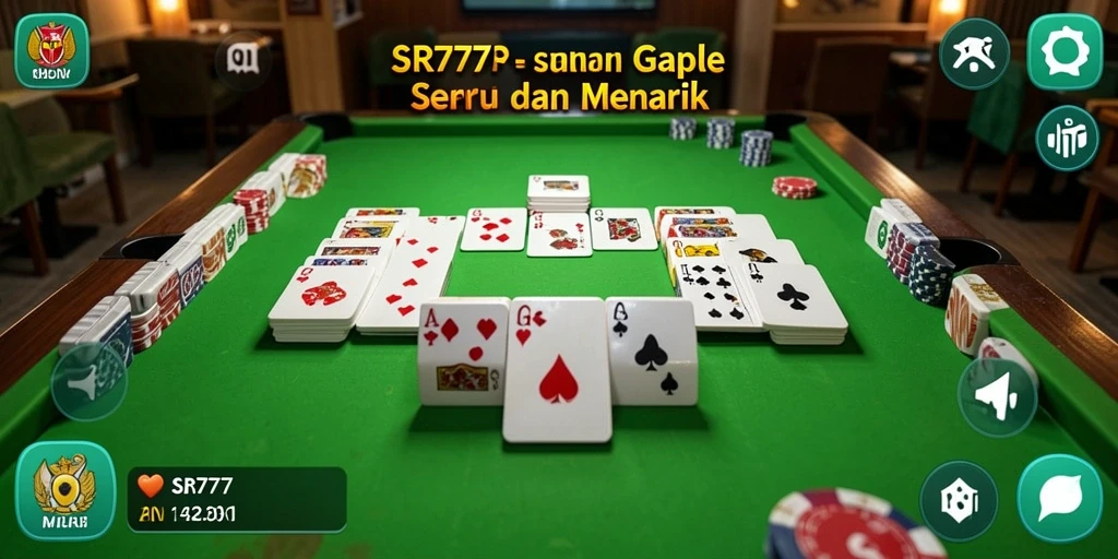 Tampilan gameplay Gaple yang seru dan interaktif.