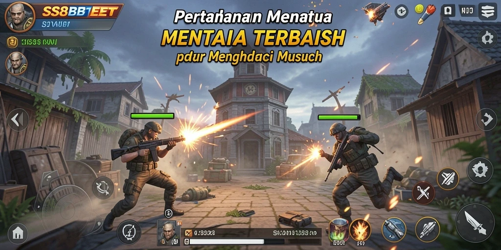 Gameplay SS88BET yang mendebarkan dalam pertahanan menara.