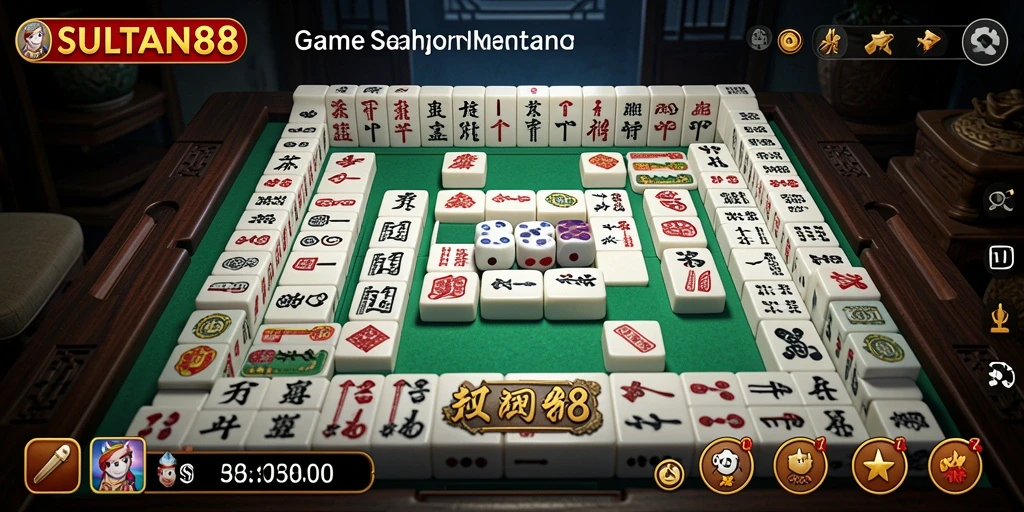 Tampilan gameplay Mahjong yang seru dan menantang di SULTAN88.
