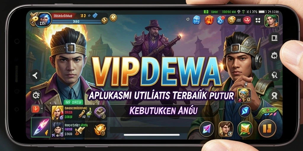 Screenshot aplikasi VIPDEWA yang menunjukkan fitur utilitas utama.