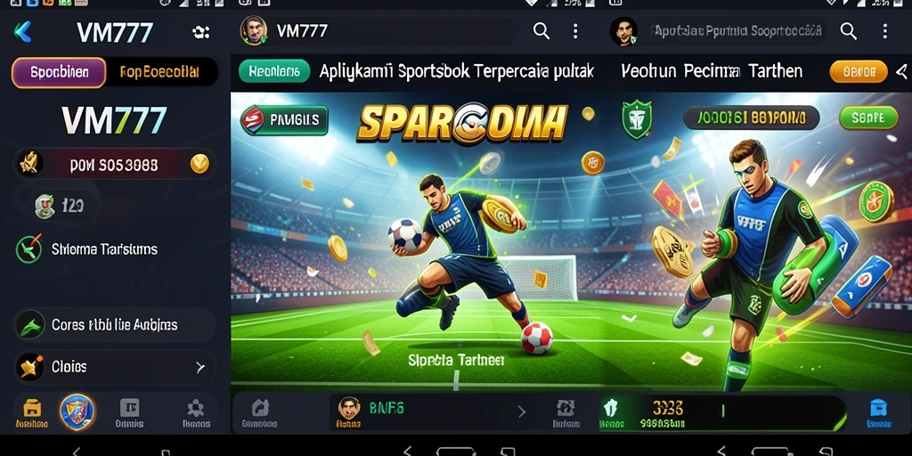 Tampilan gameplay VM777 yang memadai untuk pengalaman taruhan olahraga.